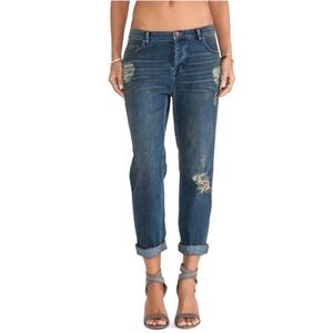 Free people boyfriend jeans distressed